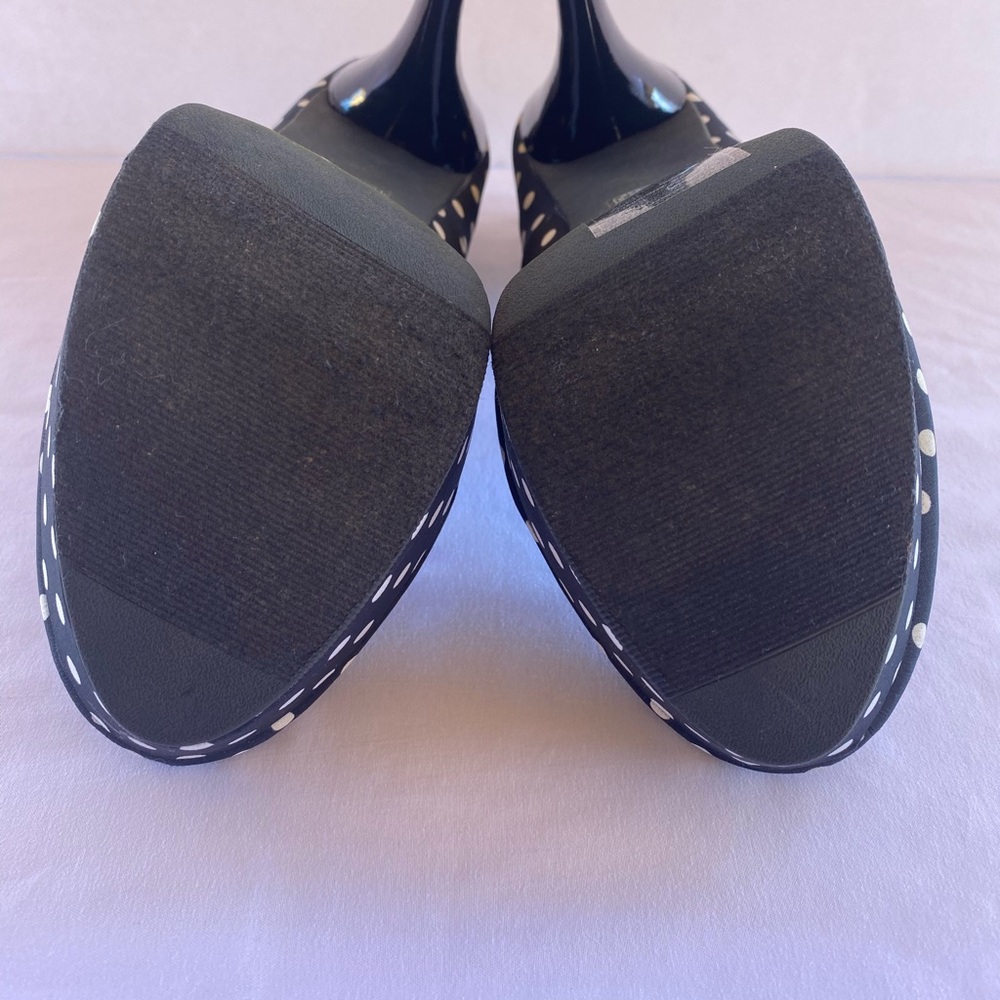 🛍️🛍️🛍️ Forever21 Black with White polka dots High Heels, sz 7.5, Used - Picture 11 of 16